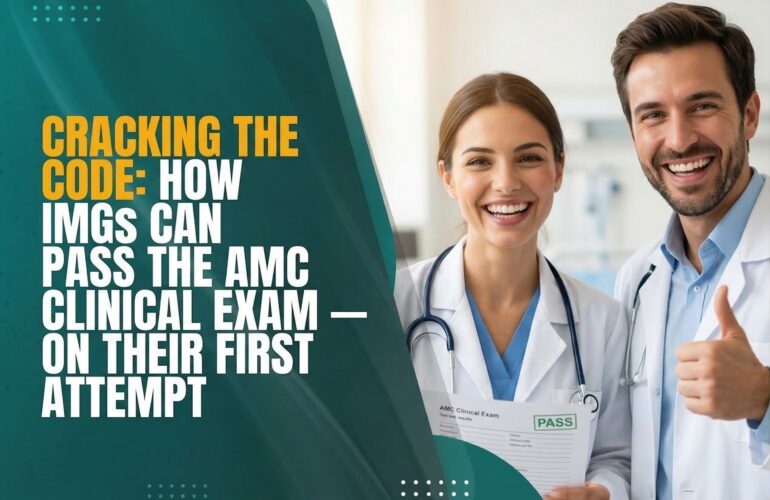 IMG doctor preparing for AMC Clinical OSCE exam with structured training from Oyamed