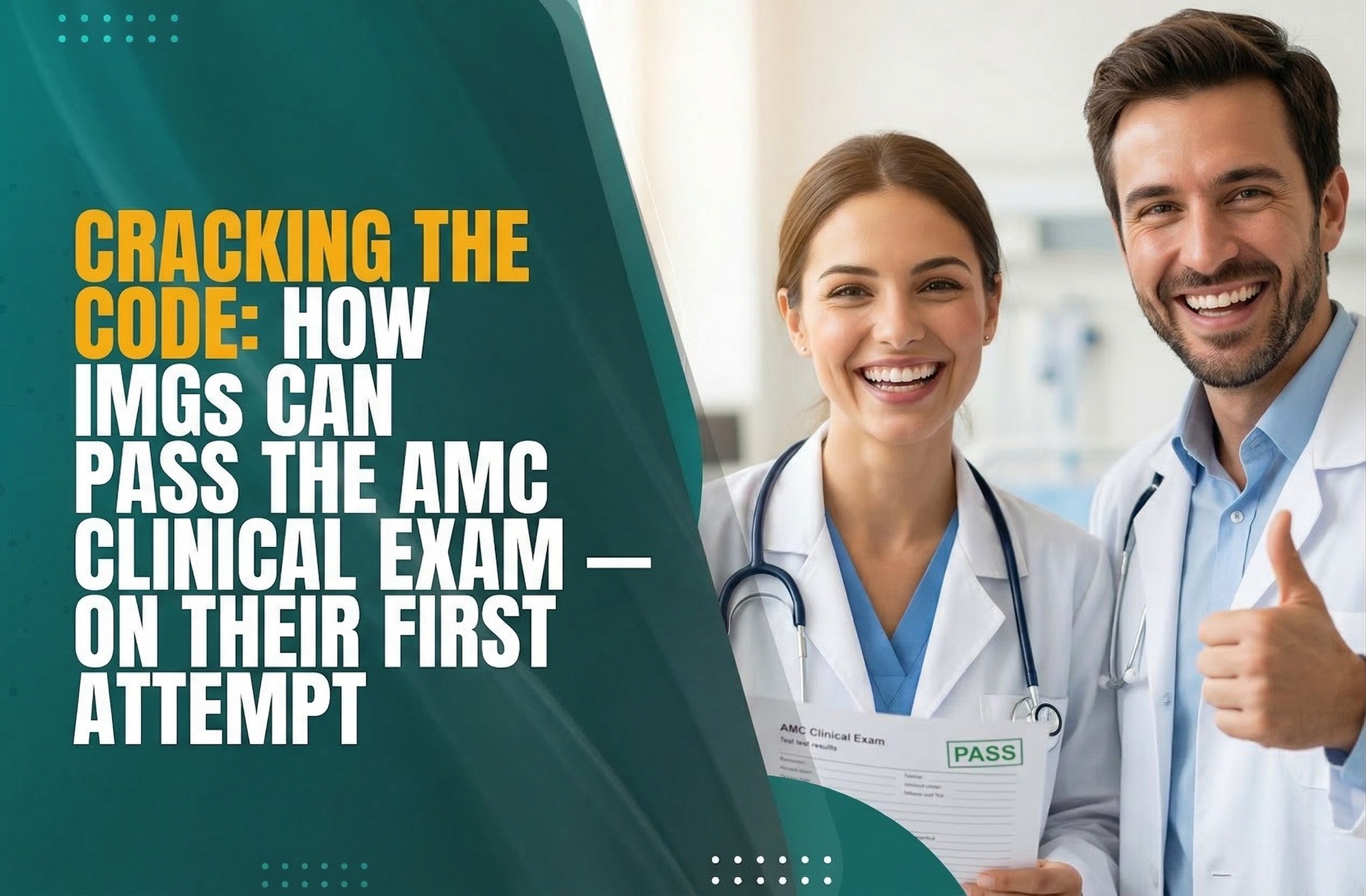 IMG doctor preparing for AMC Clinical OSCE exam with structured training from Oyamed