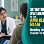 Situational awareness in the AMC Clinical exam: reading the simulated patient